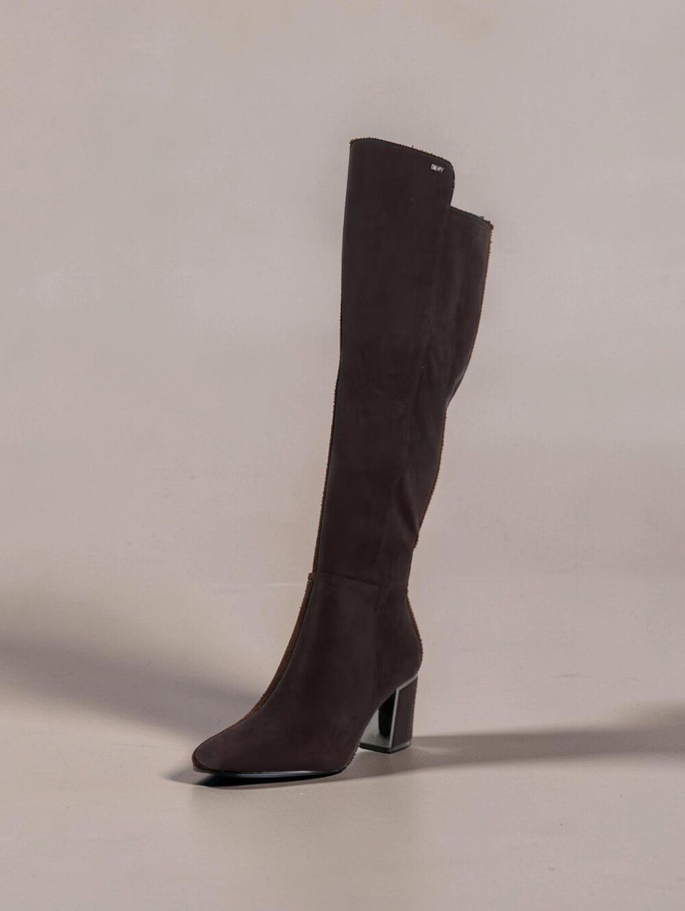 DKNY Size 7.5 Knee High faux Suede Boots in Expresso